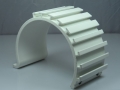 White Fabricated Awning Clamp