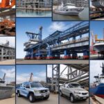 array of photos depicting the various industries that rely on custom aluminum extrusion